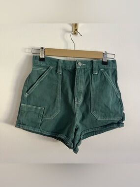 PacSun Teal Workwear Shorts - 100% cotton